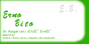 erno bito business card